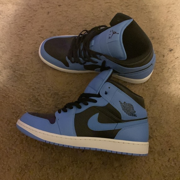 Air Jordan 1 Mid University Blue Size 11.5 - Picture 2 of 5